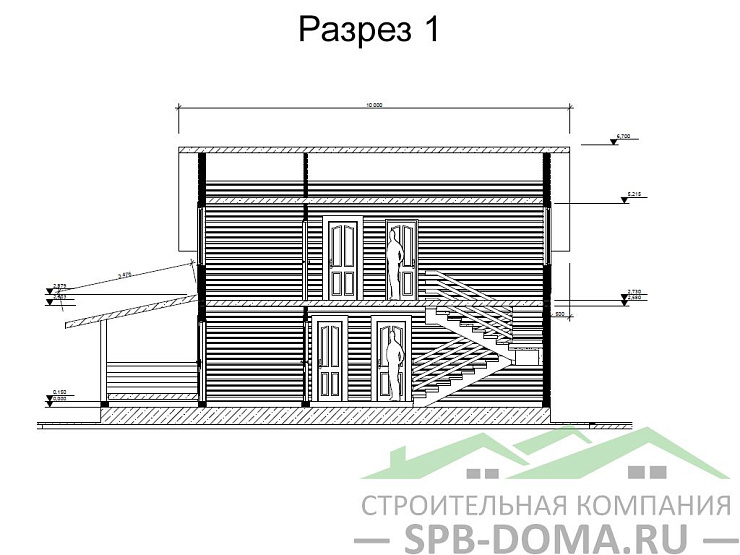 Каркасный дом 9х12 м «Матокса»