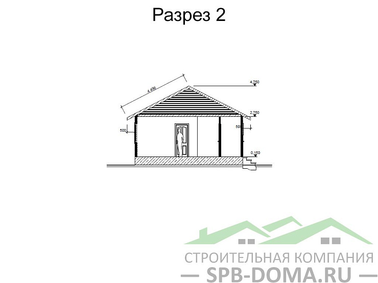 Каркасный дом 7х9 м «Всеволожск»