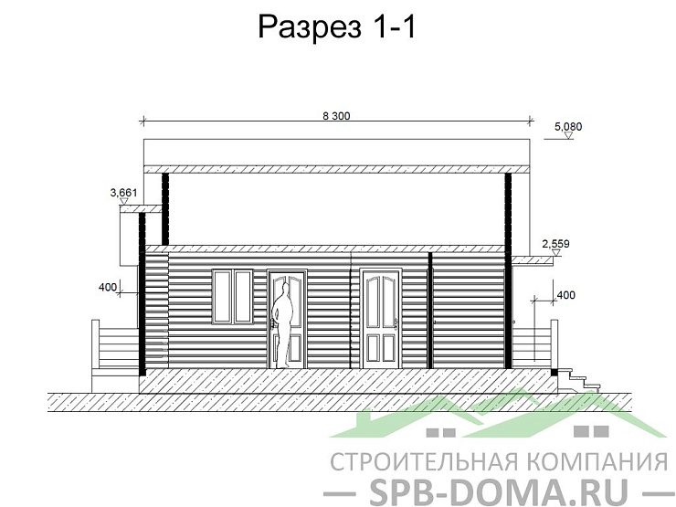 Каркасный дом 9х9 м «Коккорево»