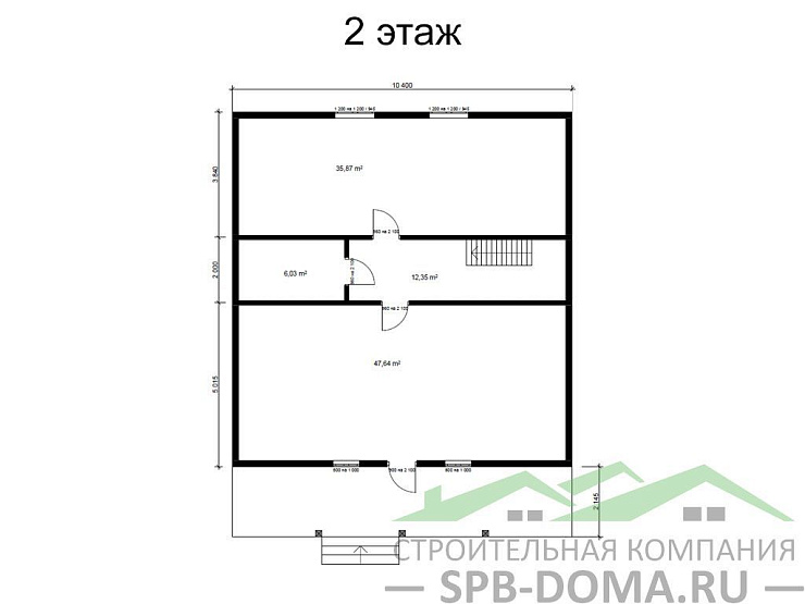 Проект дома из профилированного бруса 10,0 х 13,0 м «Запорожское»