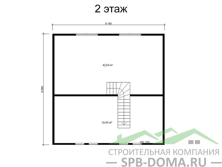 Каркасный дом 11х13 м «Сосново»