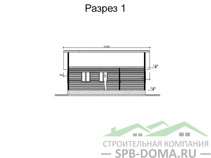 Проект дома из профилированного бруса 7,0 х 9,0 м «Всеволовск»