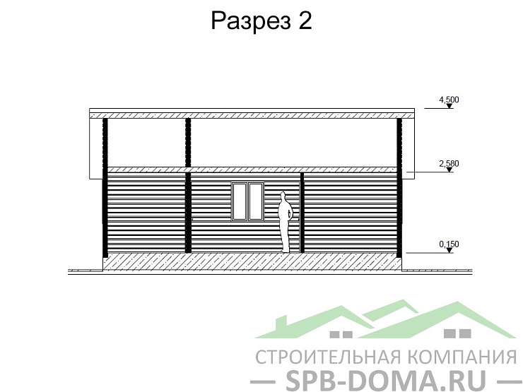 Проект дома из профилированного бруса 7,0 х 9,0 м «Токсово»