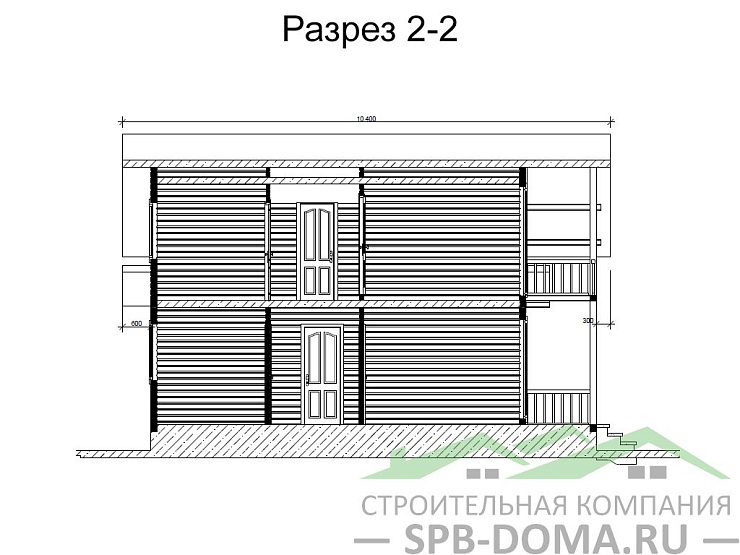 Каркасный дом 8х8 м «Пулково»