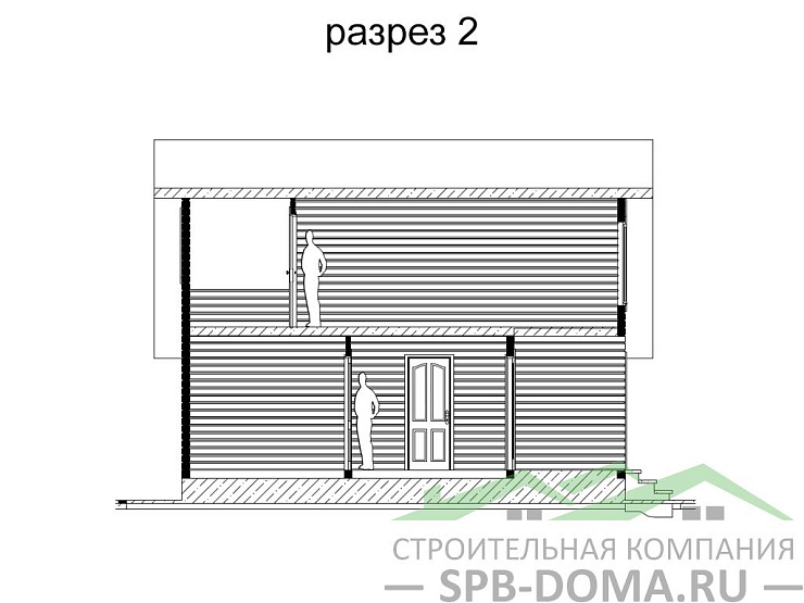 Каркасный дом 8х8 м «Форносово»