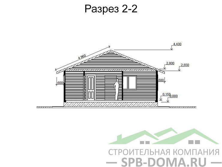 Каркасный дом 8х10 м «Гаврилово»